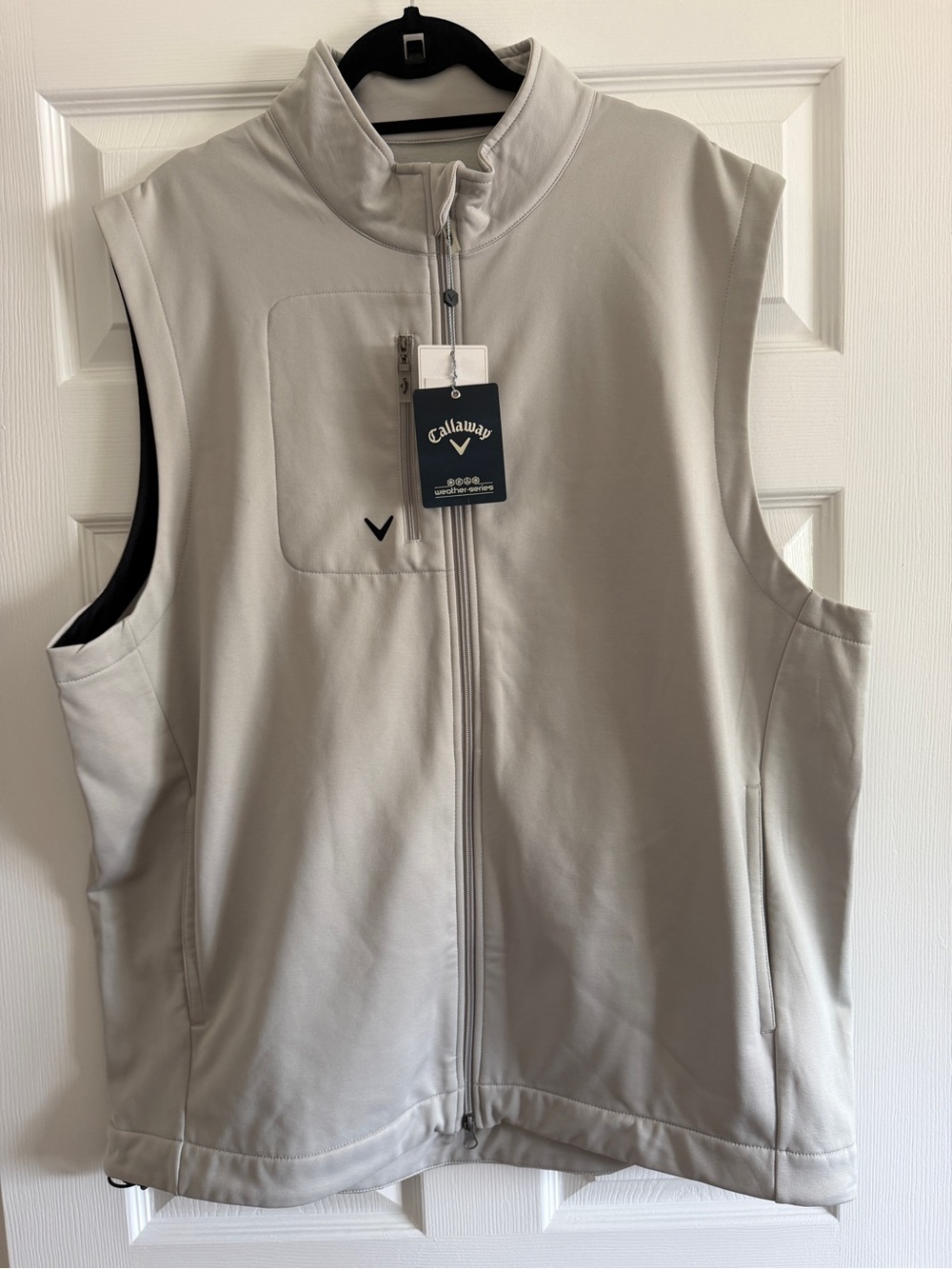 Callaway Light Gray/Beige Sleeveless Golf Vest with Tags